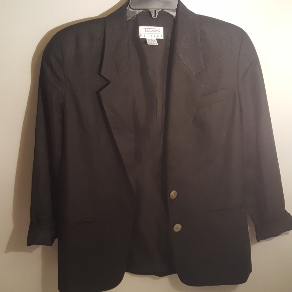 Talbots black blazer